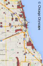 map of chicago's landmarks and historic districts